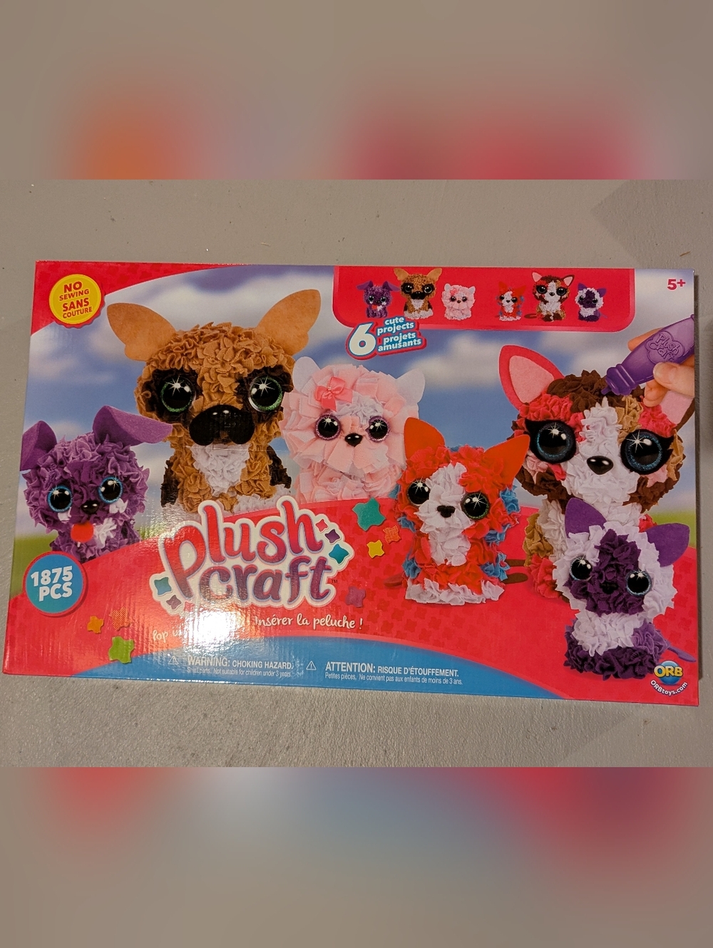 2/$80 Brand New Plush Craft 3D Pet Craft Kit, Set of 6
